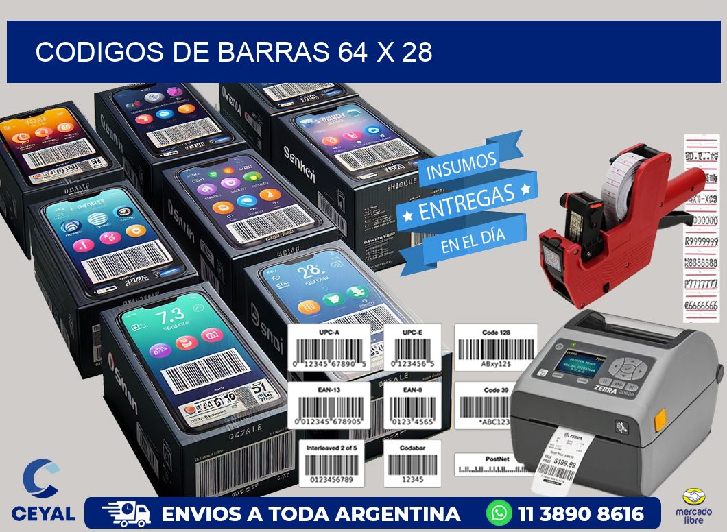 codigos de barras 64 x 28