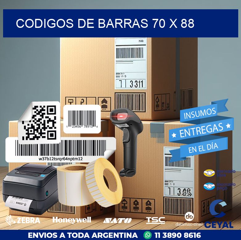 codigos de barras 70 x 88