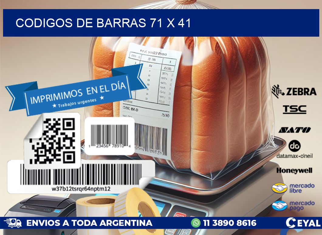 codigos de barras 71 x 41