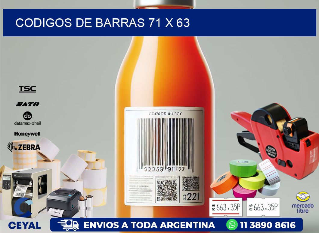 codigos de barras 71 x 63