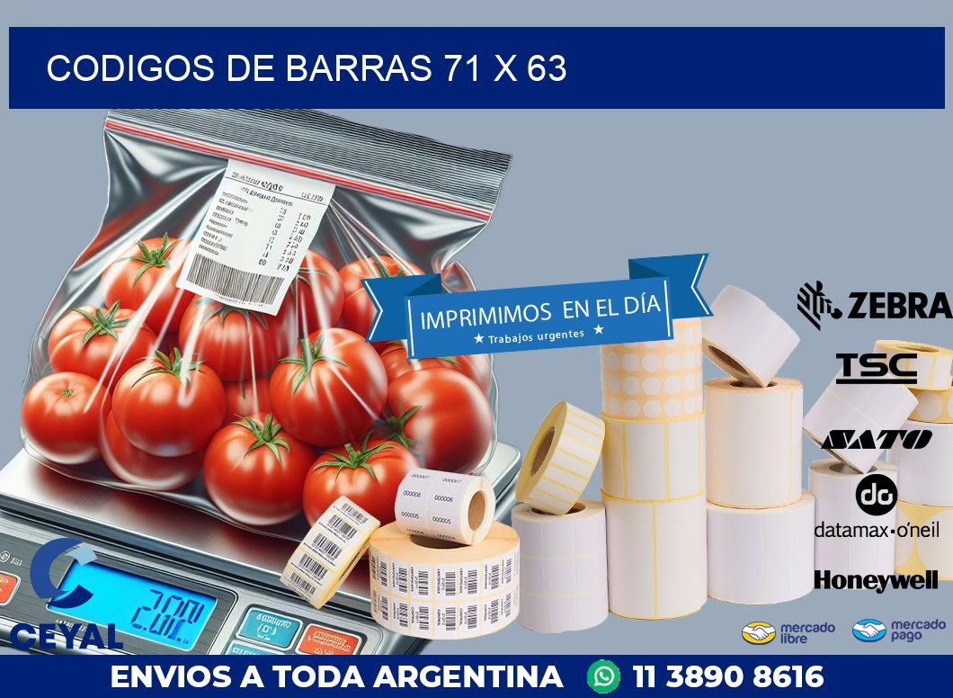 codigos de barras 71 x 63