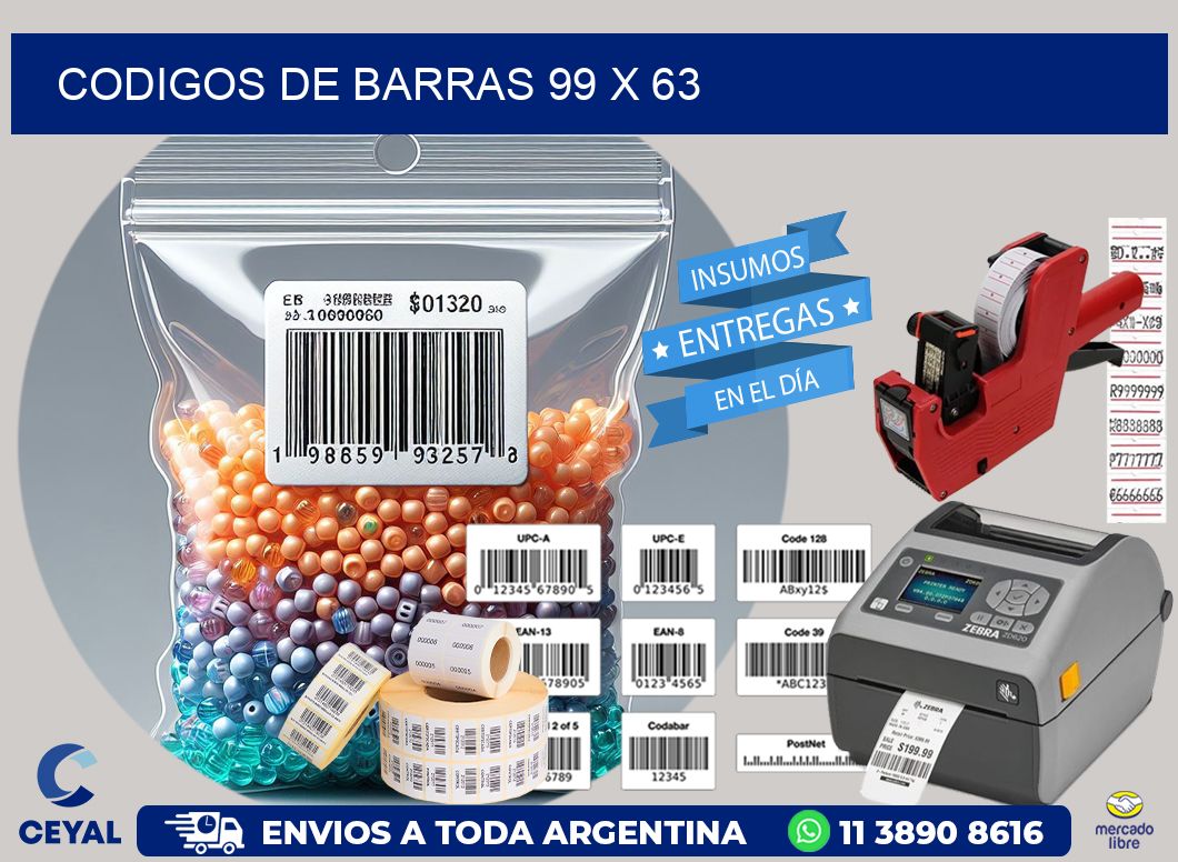 codigos de barras 99 x 63