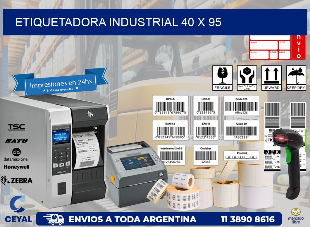 etiquetadora industrial 40 x 95