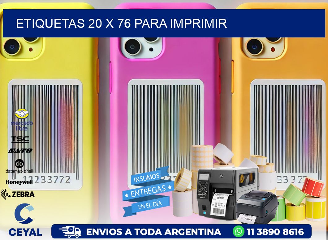 ETIQUETAS 20 x 76 PARA IMPRIMIR