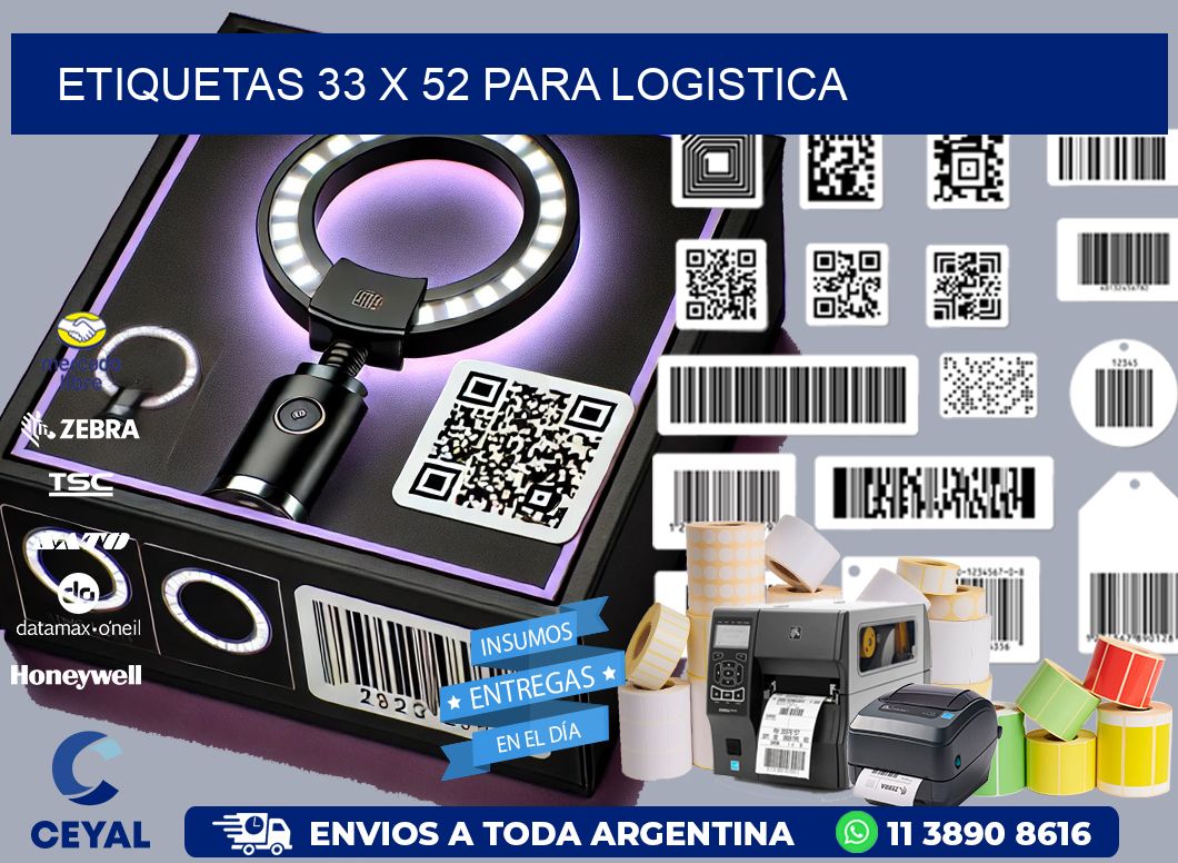 ETIQUETAS 33 x 52 PARA LOGISTICA