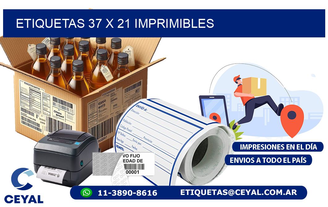 ETIQUETAS 37 x 21 IMPRIMIBLES