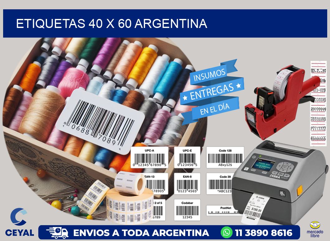 ETIQUETAS 40 x 60 ARGENTINA