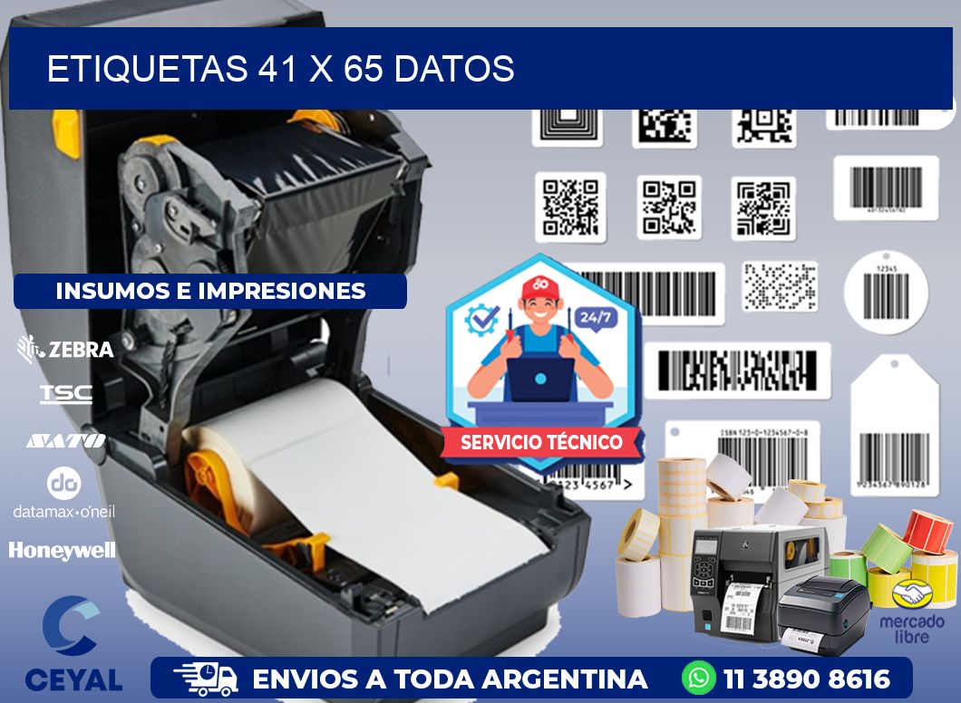 ETIQUETAS 41 x 65 DATOS