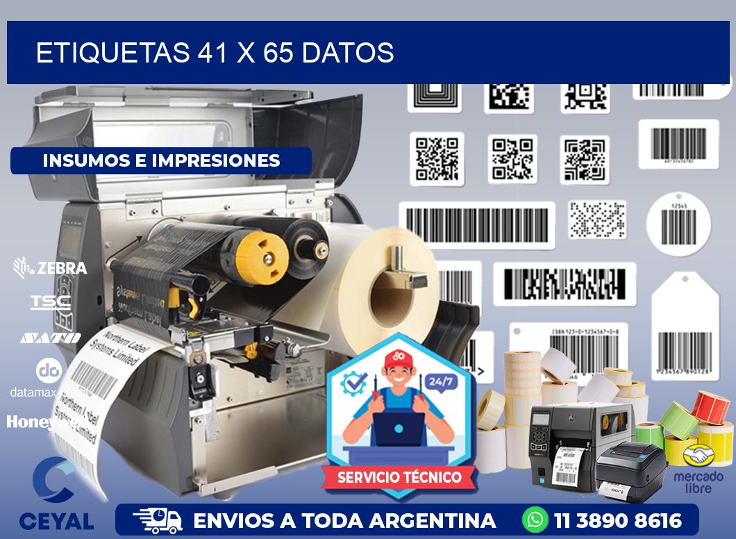 ETIQUETAS 41 x 65 DATOS