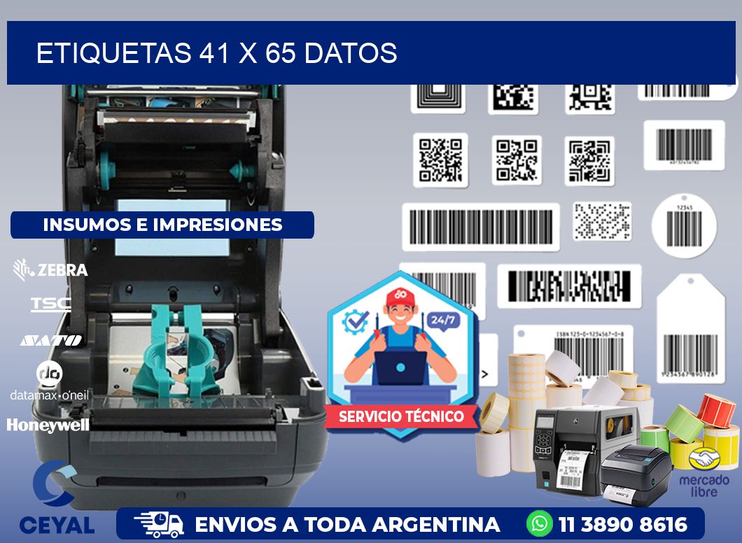 ETIQUETAS 41 x 65 DATOS