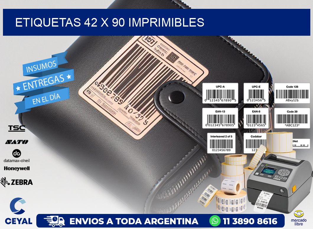 ETIQUETAS 42 x 90 IMPRIMIBLES