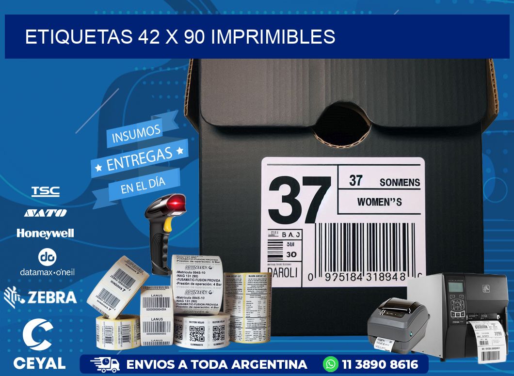 ETIQUETAS 42 x 90 IMPRIMIBLES