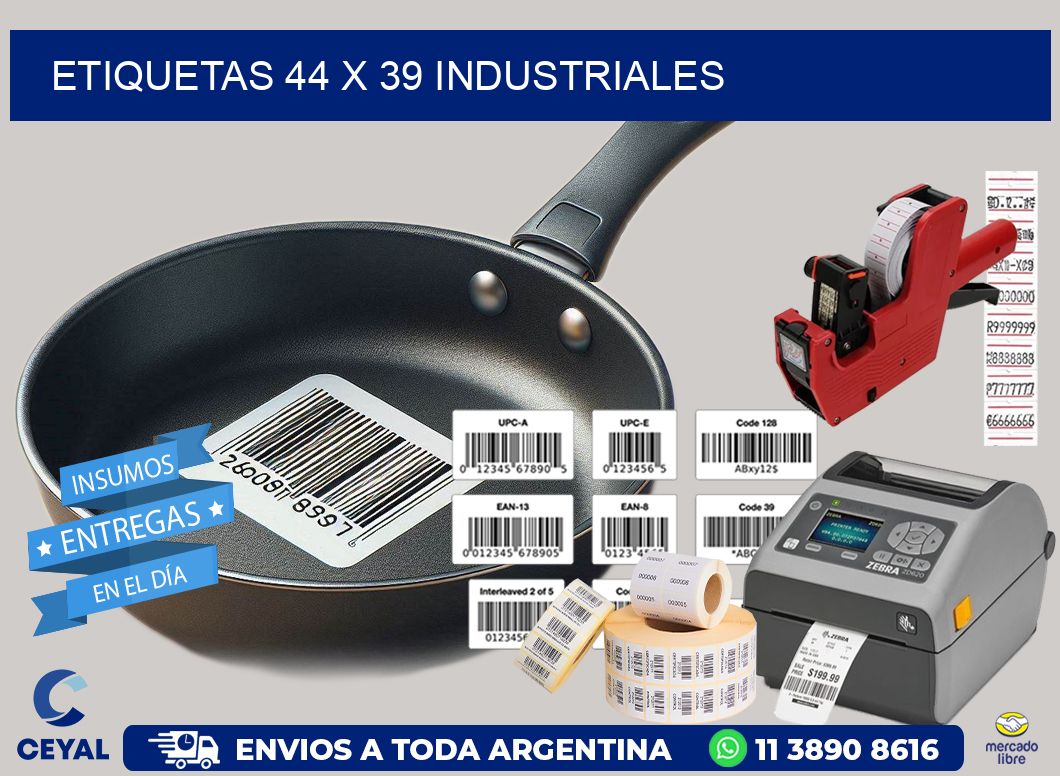 ETIQUETAS 44 x 39 INDUSTRIALES