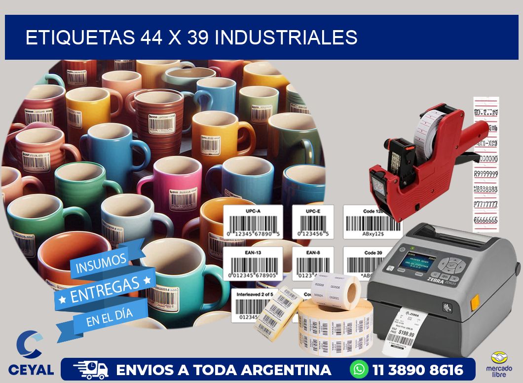 ETIQUETAS 44 x 39 INDUSTRIALES