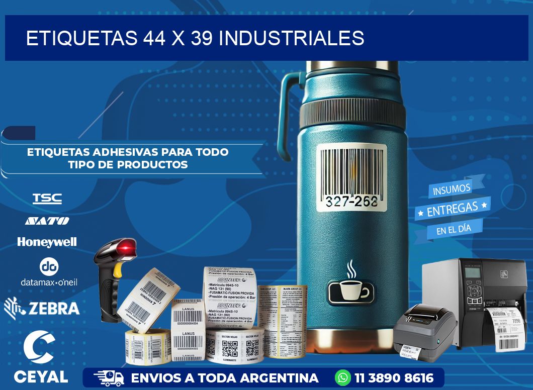 ETIQUETAS 44 x 39 INDUSTRIALES