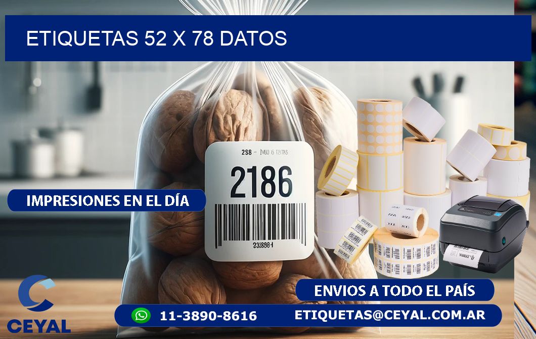 ETIQUETAS 52 x 78 DATOS