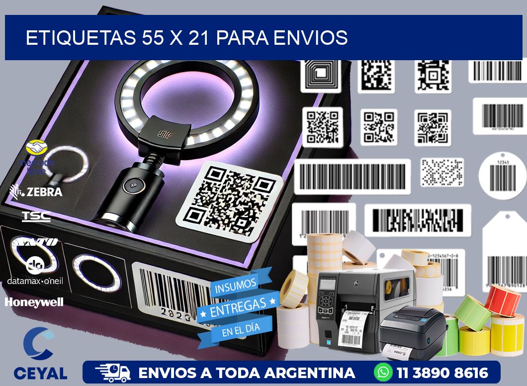 ETIQUETAS 55 x 21 PARA ENVIOS