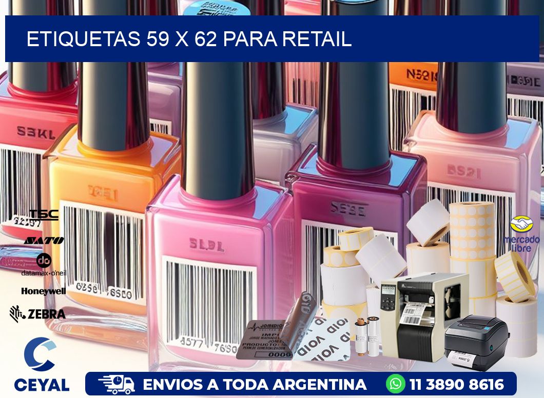 ETIQUETAS 59 x 62 PARA RETAIL