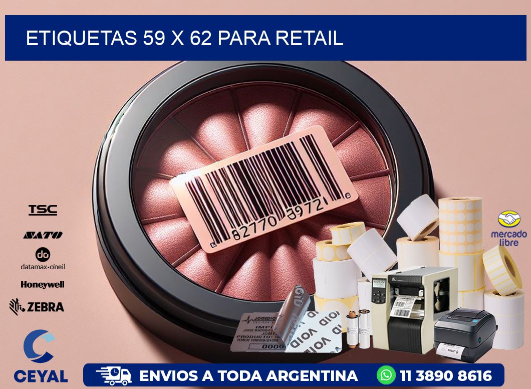 ETIQUETAS 59 x 62 PARA RETAIL