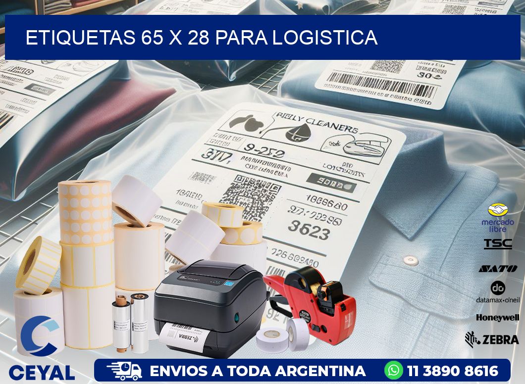 ETIQUETAS 65 x 28 PARA LOGISTICA