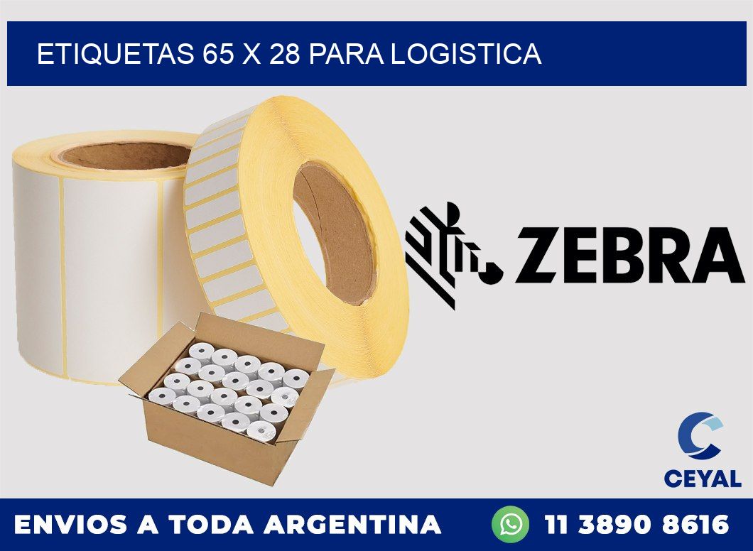 ETIQUETAS 65 x 28 PARA LOGISTICA