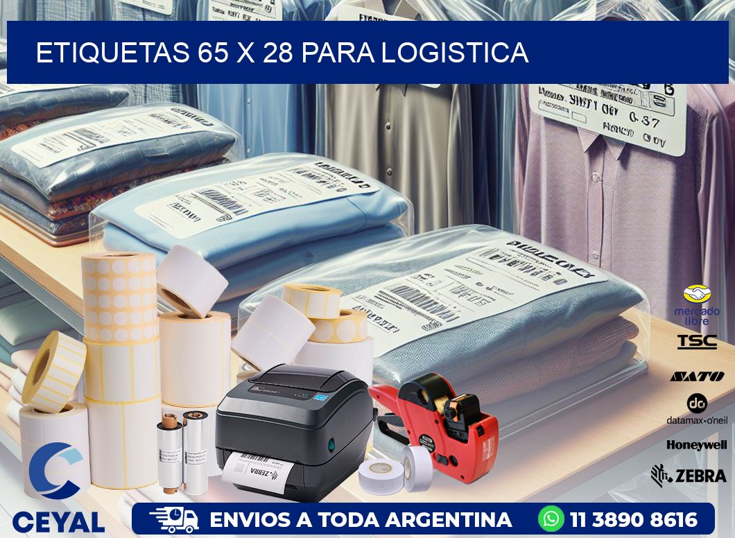 ETIQUETAS 65 x 28 PARA LOGISTICA