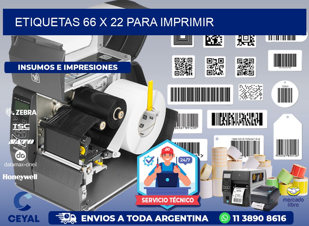 ETIQUETAS 66 x 22 PARA IMPRIMIR