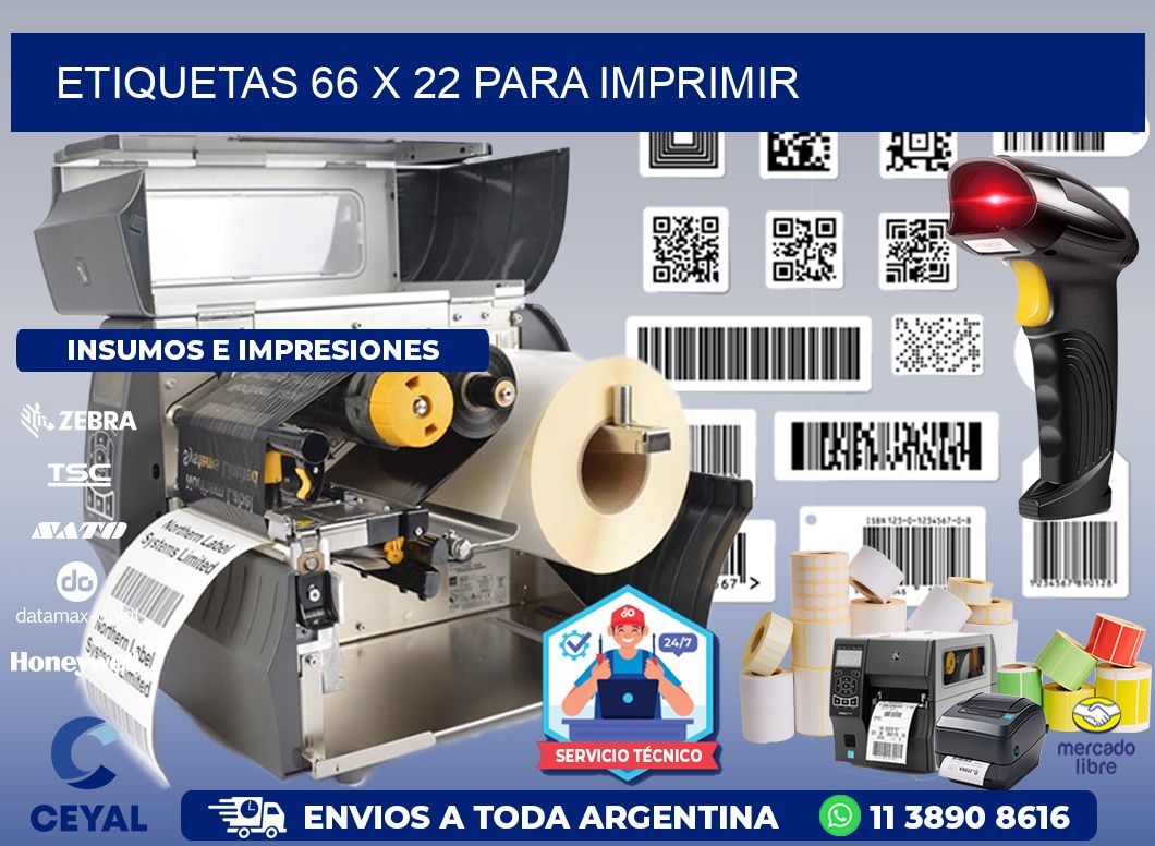 ETIQUETAS 66 x 22 PARA IMPRIMIR