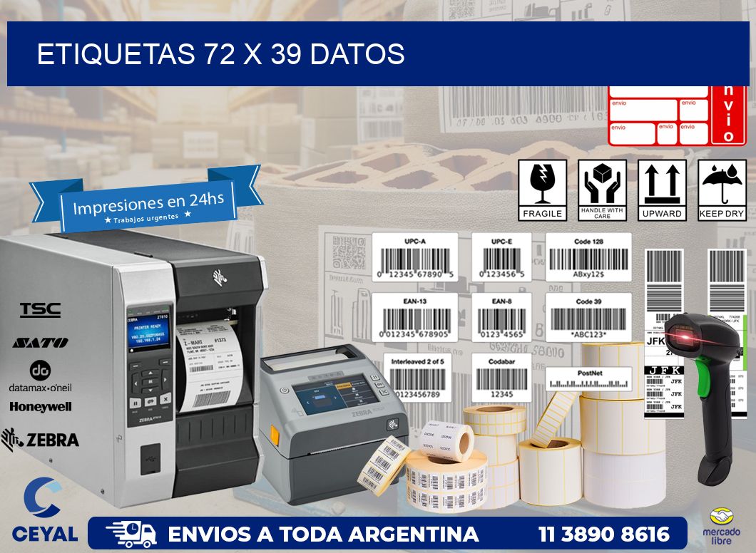 ETIQUETAS 72 x 39 DATOS