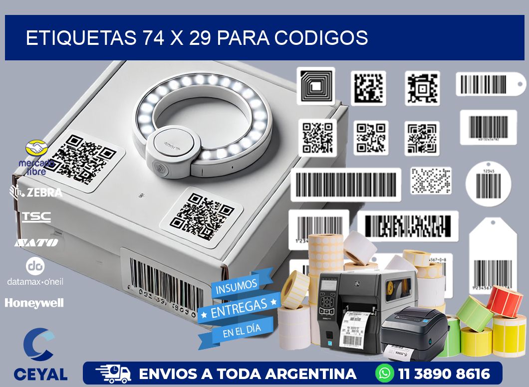 ETIQUETAS 74 x 29 PARA CODIGOS