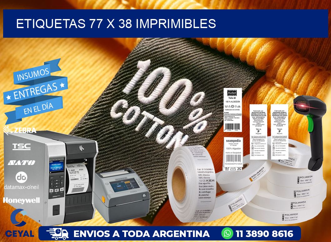 ETIQUETAS 77 x 38 IMPRIMIBLES