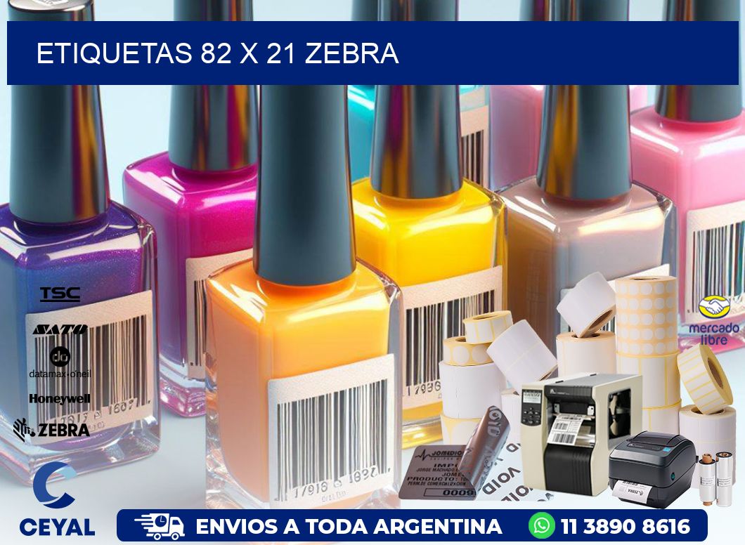 ETIQUETAS 82 x 21 ZEBRA