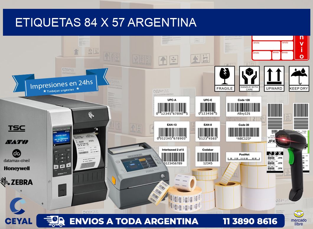 ETIQUETAS 84 x 57 ARGENTINA