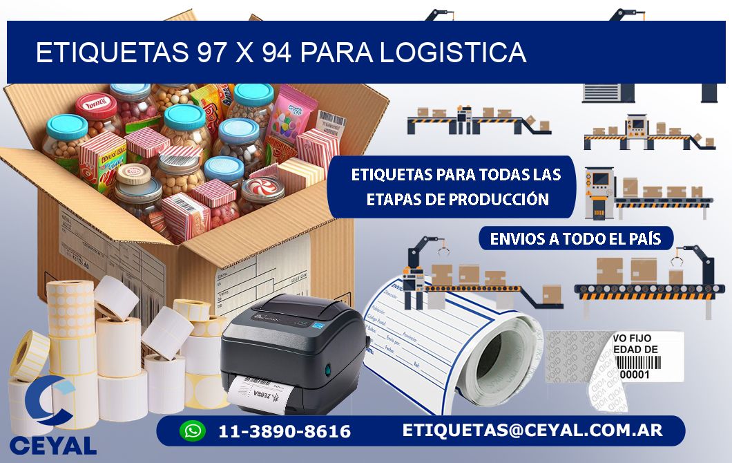 ETIQUETAS 97 x 94 PARA LOGISTICA