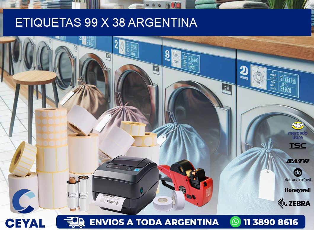 ETIQUETAS 99 x 38 ARGENTINA