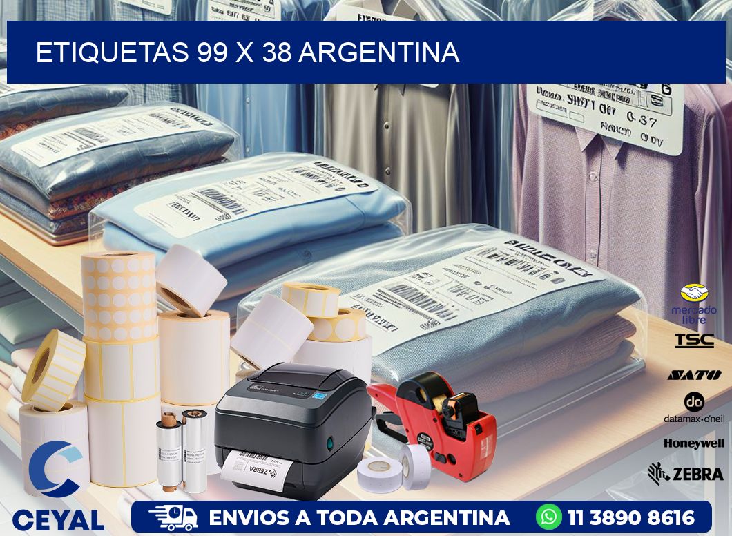 ETIQUETAS 99 x 38 ARGENTINA