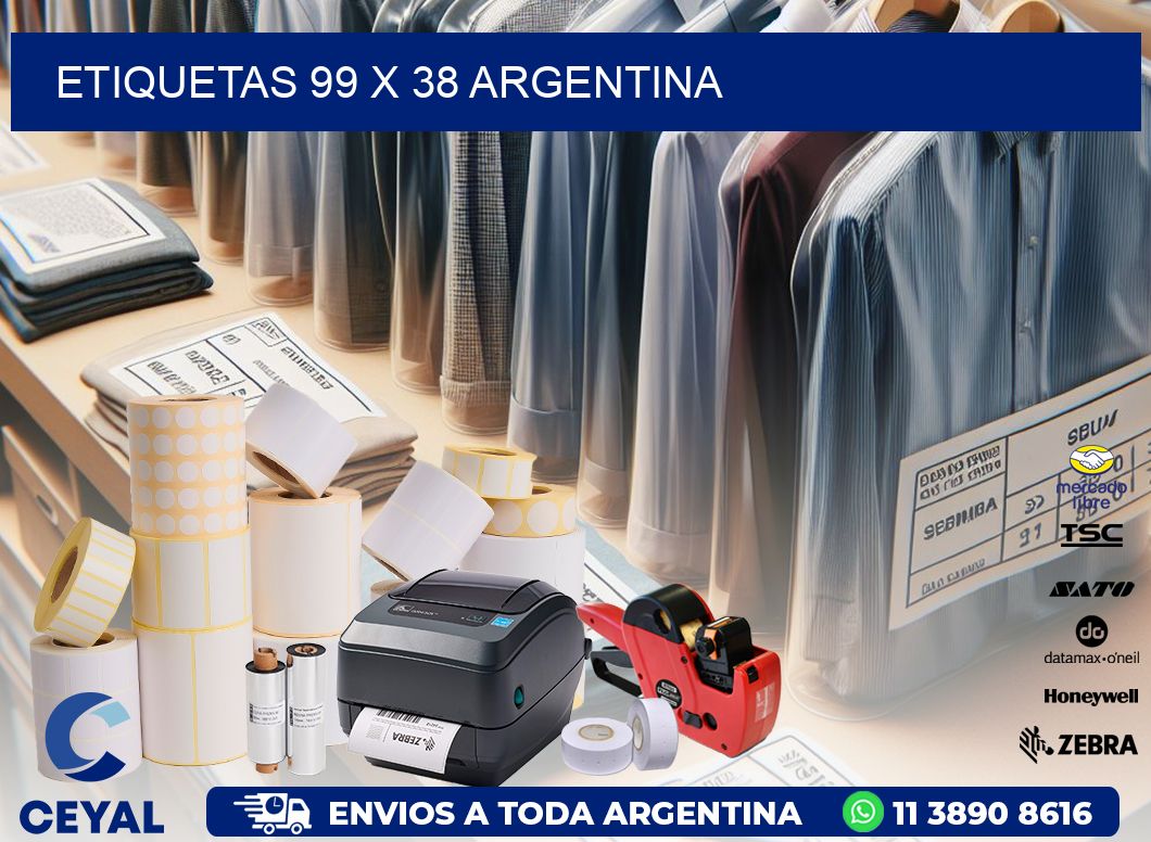 ETIQUETAS 99 x 38 ARGENTINA