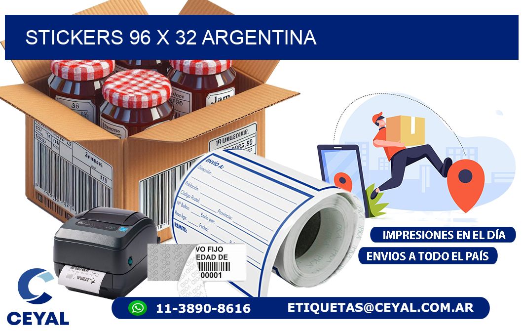 STICKERS 96 x 32 ARGENTINA