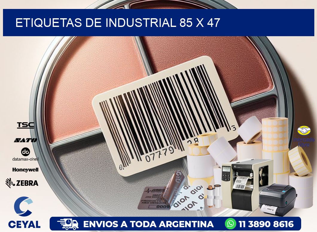 etiquetas de industrial 85 x 47