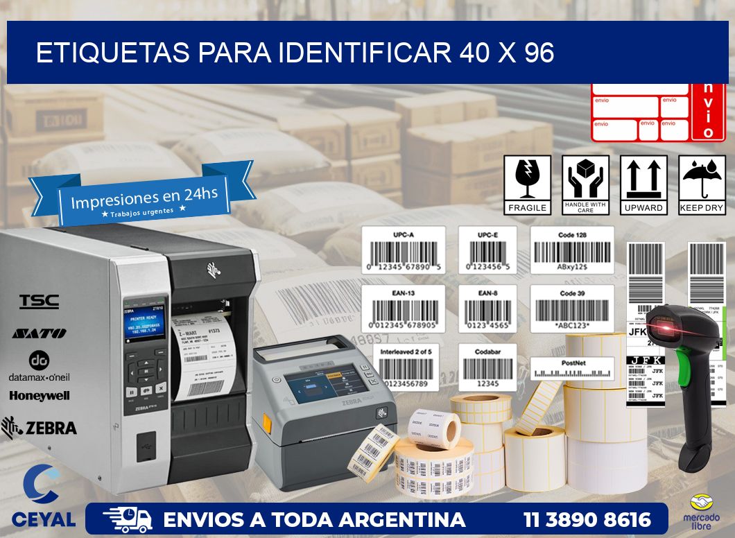 etiquetas para identificar 40 x 96