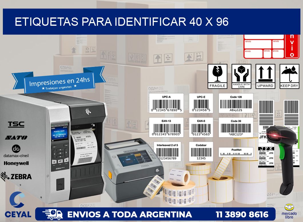 etiquetas para identificar 40 x 96