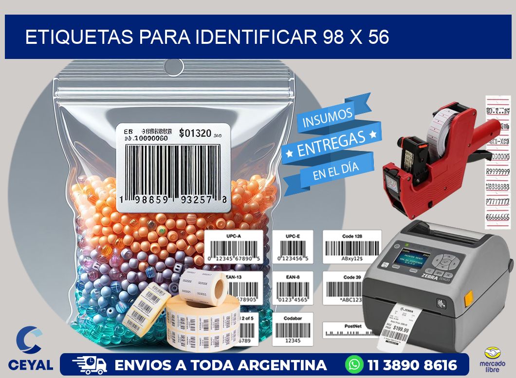 etiquetas para identificar 98 x 56