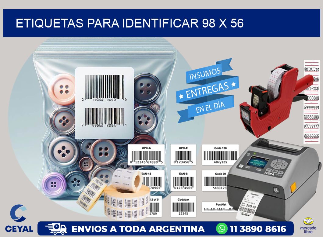 etiquetas para identificar 98 x 56