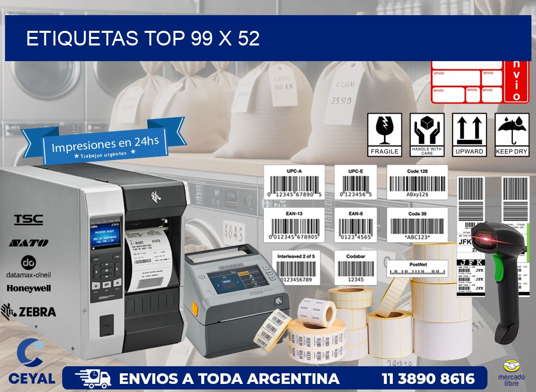 etiquetas top 99 x 52