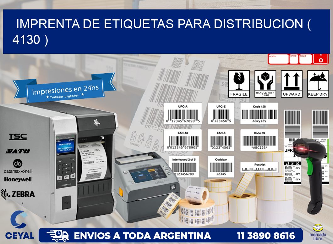 imprenta de etiquetas para distribucion ( 4130 )