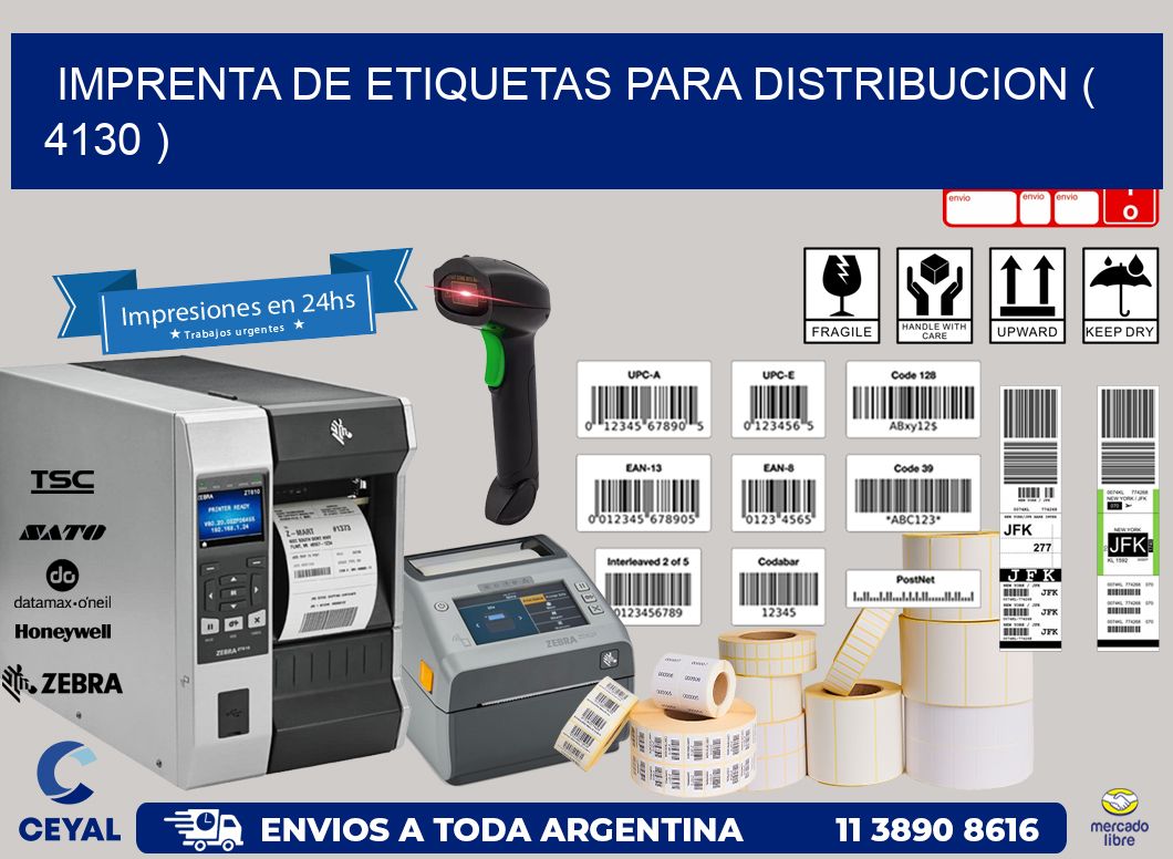 imprenta de etiquetas para distribucion ( 4130 )