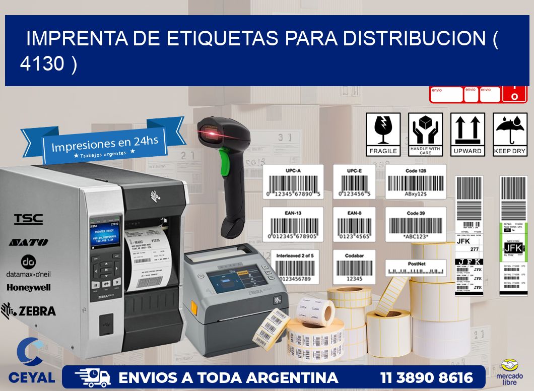 imprenta de etiquetas para distribucion ( 4130 )