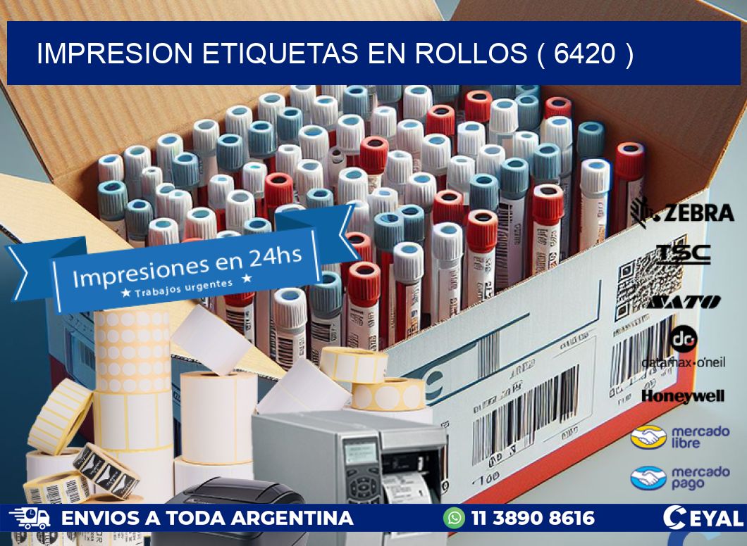 impresion etiquetas en rollos ( 6420 )