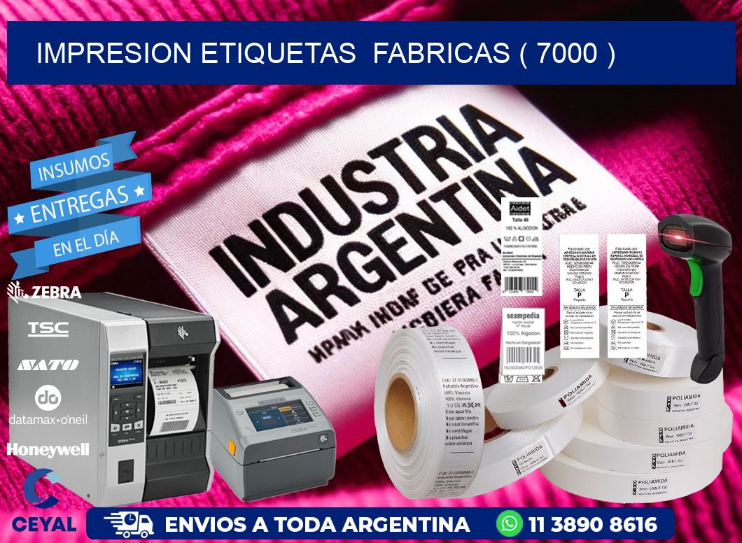 impresion etiquetas  fabricas ( 7000 )