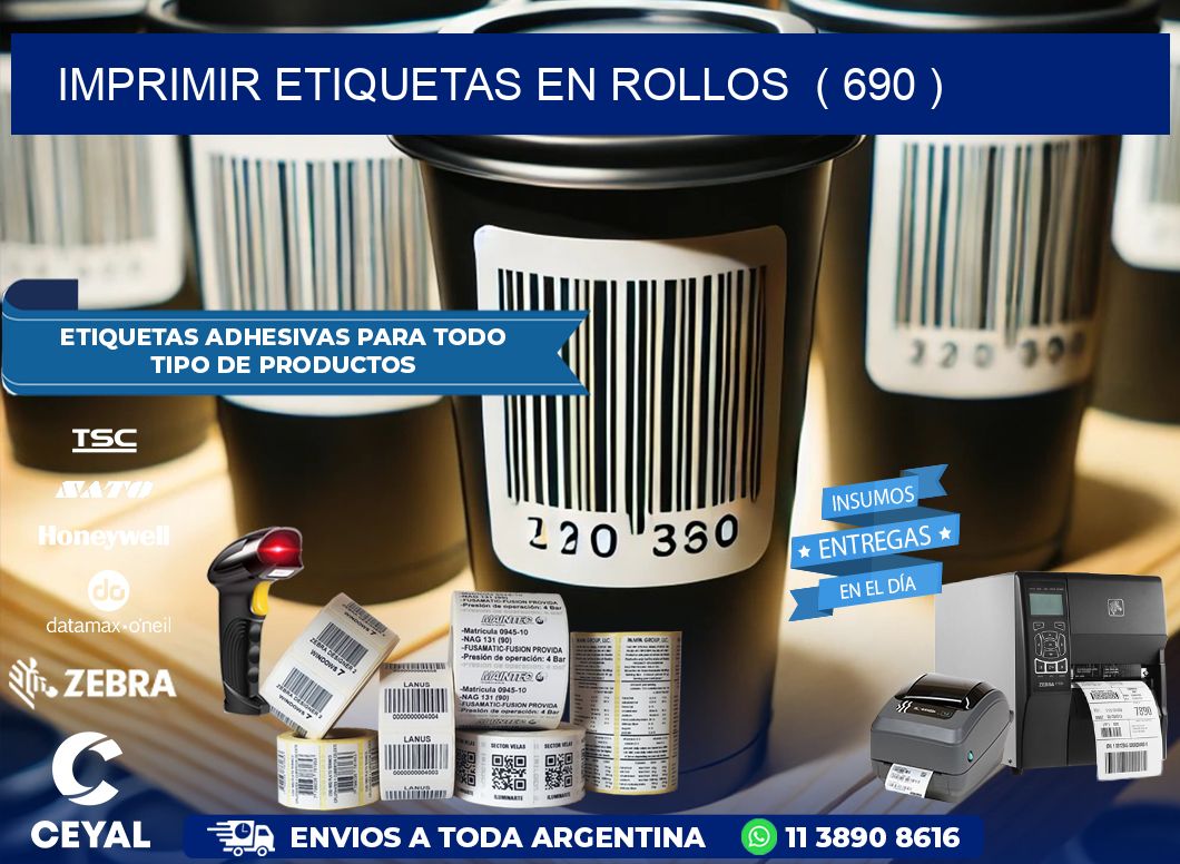 imprimir etiquetas en rollos  ( 690 )